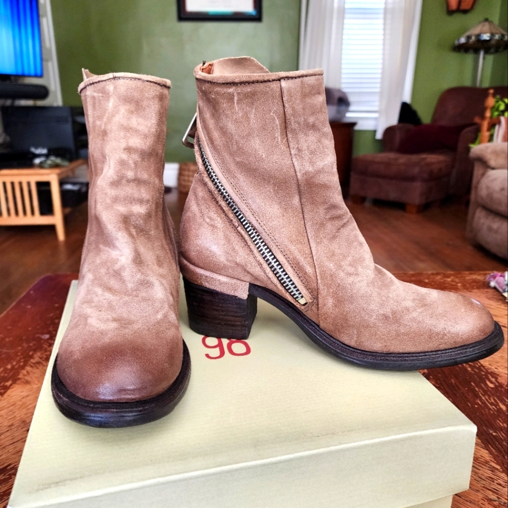 A.S.98 Jase Ankle Boots, Tobacco, size EU40